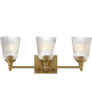 Julip 3-Light Bath Vanity Natural Aged Brass