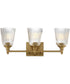 Julip 3-Light Bath Vanity Natural Aged Brass