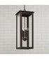Hunt 4-Light Outdoor Hanging-Lantern Oiled Bronze