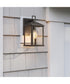Cantley Small Outdoor Wall Lantern with Clear Glass Panels Antique Bronze