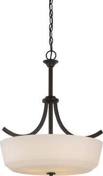20"W Laguna 4-Light Pendant Forest Bronze