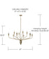 Palmer 10-Light Chandelier Antiqued Brass