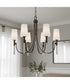 Eloura 5-light Chandelier Iron Gate