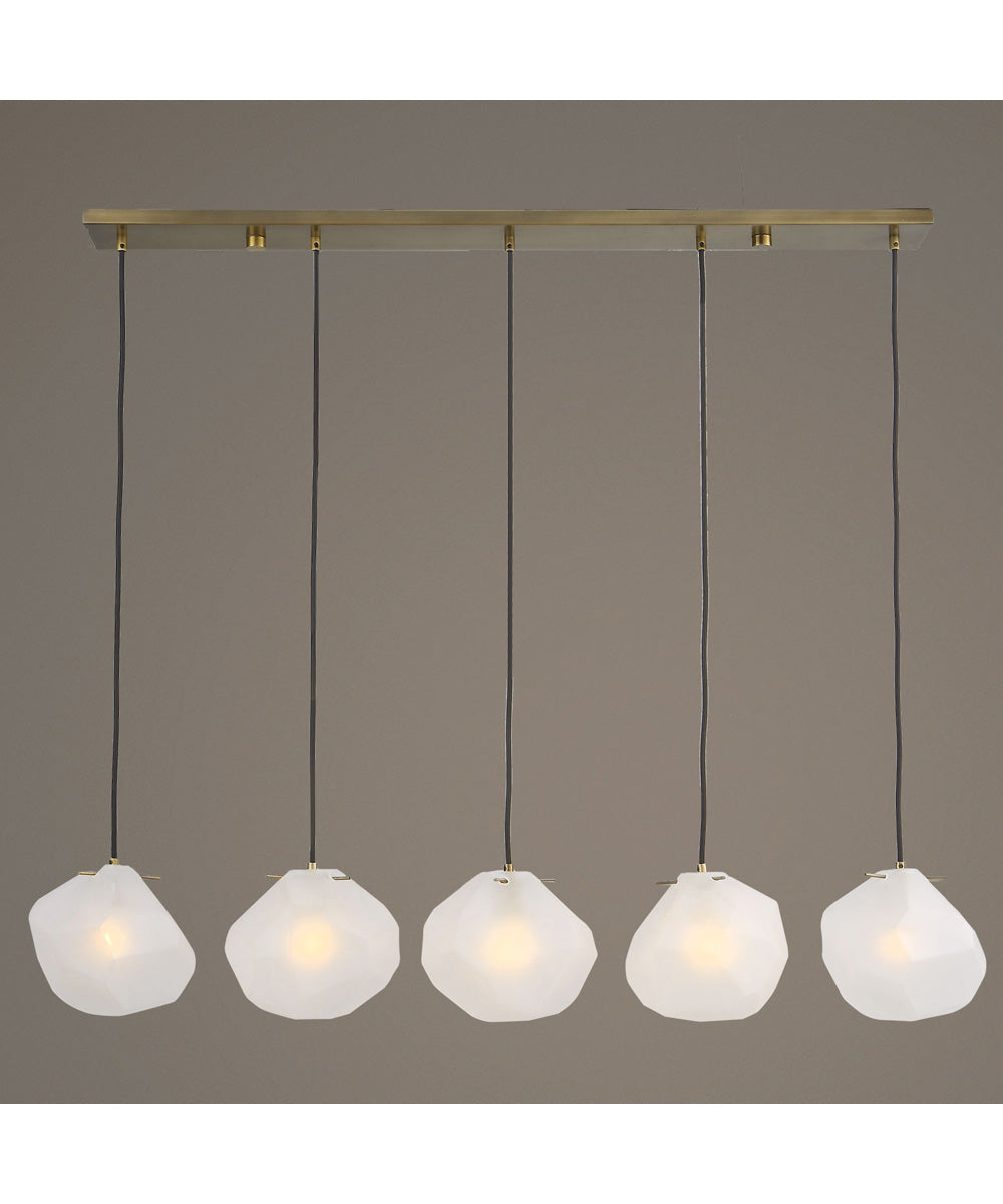 Geodesic 5 Light Linear Pendant