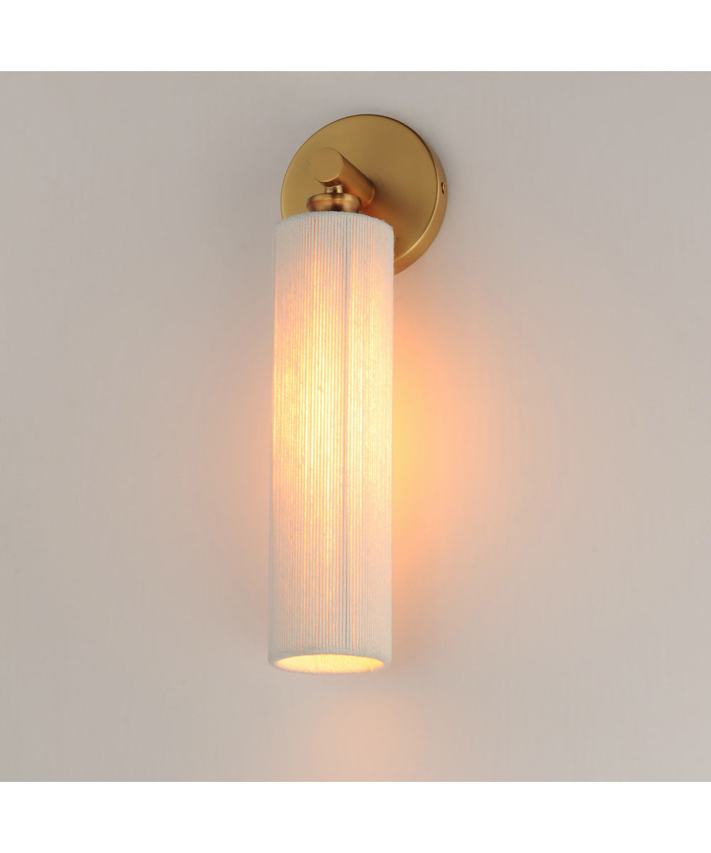 Aveline 1-Light Wall Sconce Natural Aged Brass