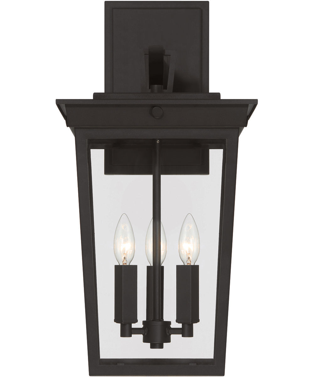 Duncan 3-Light Outdoor Lighting Textured Black
