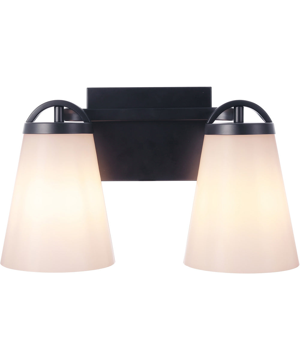 Zane 2-Light Lighting Flat Black
