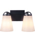 Zane 2-Light Lighting Flat Black