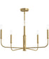 Reines 5-Light Medium Chandelier Brushed Gold