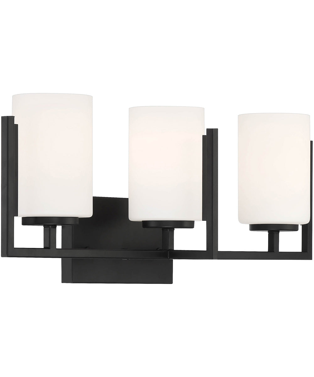 Cambria 3 Light Vanity Matte Black
