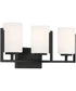 Cambria 3 Light Vanity Matte Black