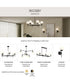 Rigsby 6-Light Linear Chandelier Matte Black