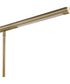Modern Desk Lamp in Antique Brass with Horizontal Arm