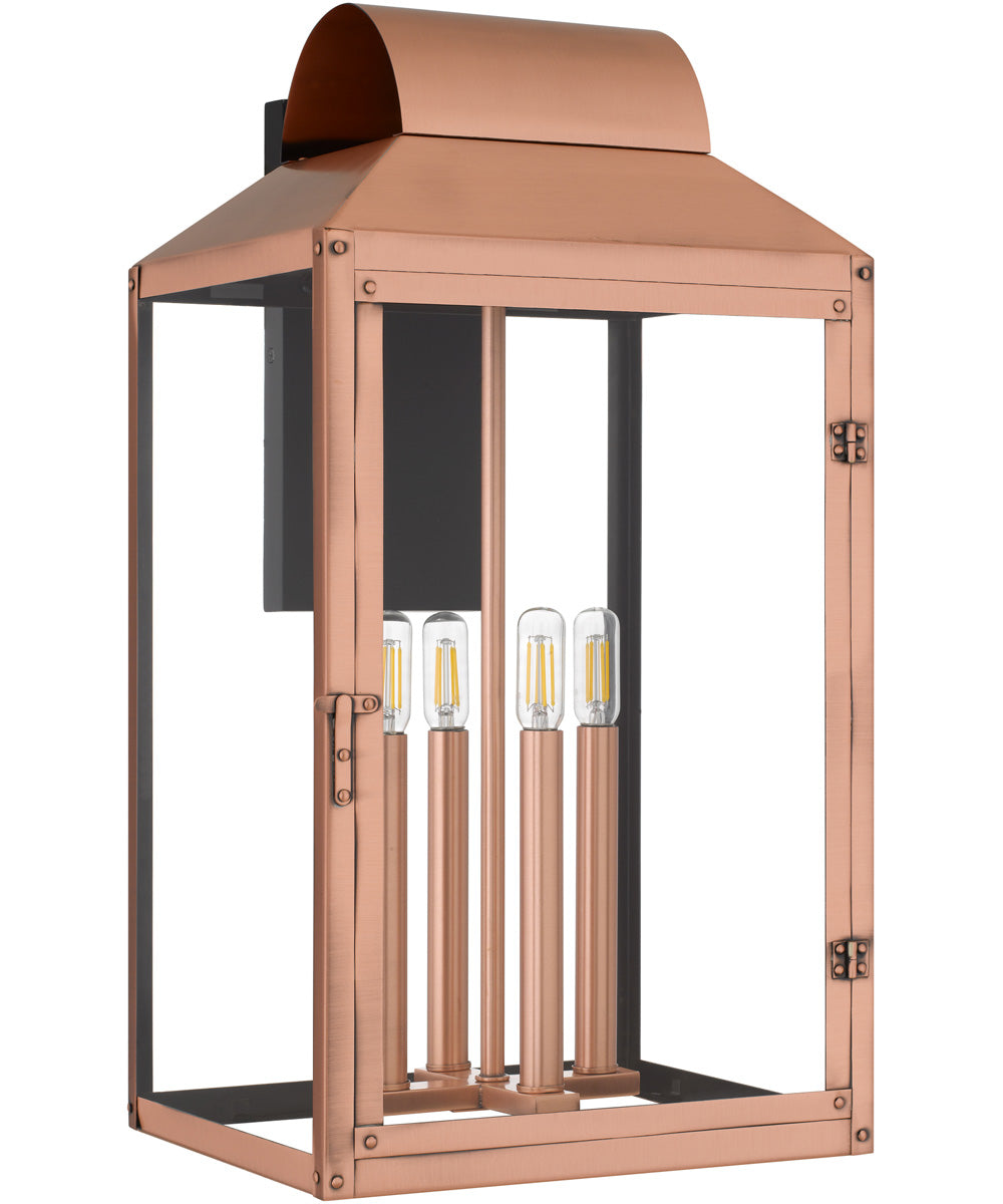 Beryn 4-light Outdoor Wall Light Aged Copper