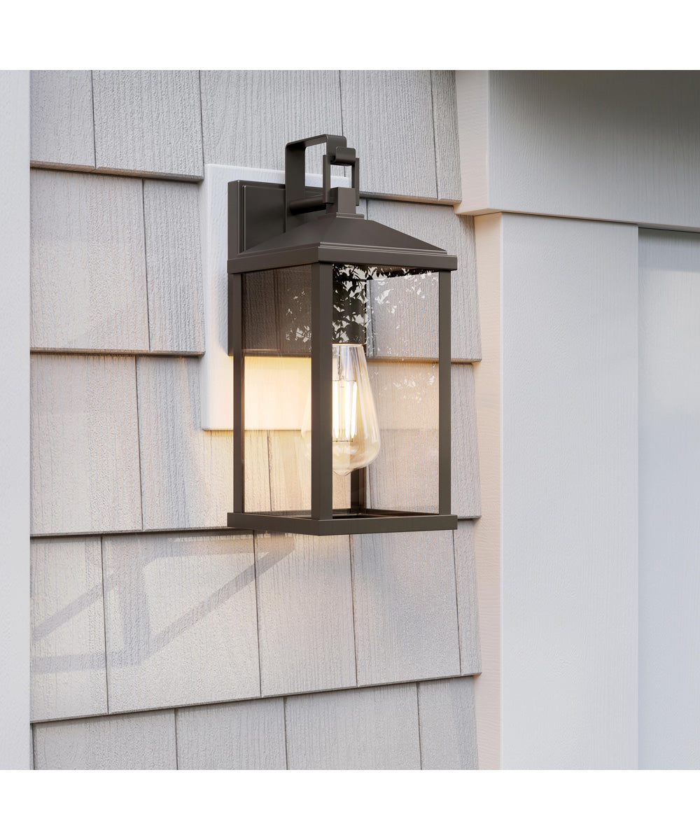Cantley Medium Outdoor Wall Lantern with Clear Glass Panels Antique Bronze