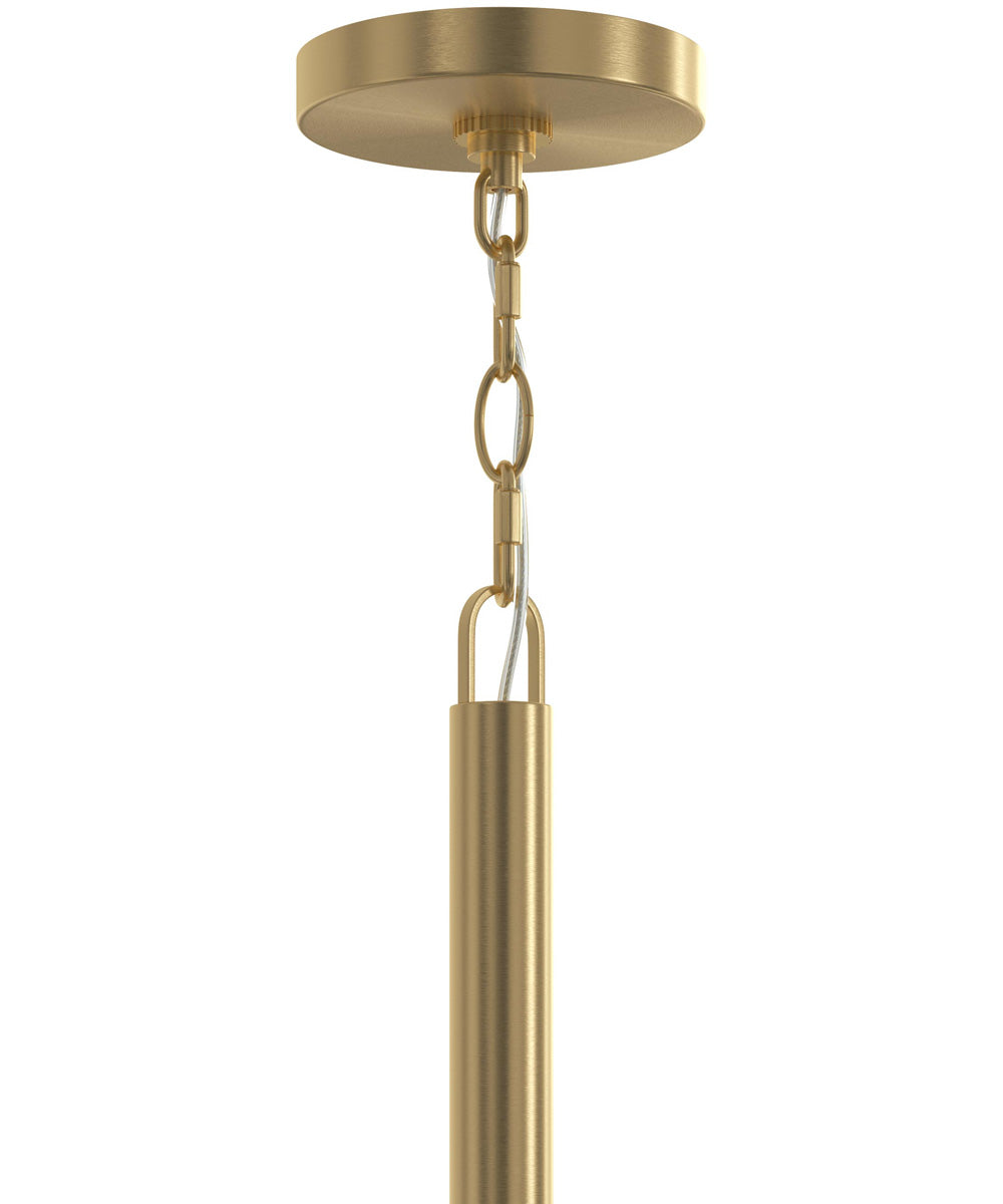 Mack 6-Light Chandelier with Layered Glass Shades Brushed Gold