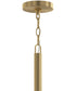 Mack 6-Light Chandelier with Layered Glass Shades Brushed Gold
