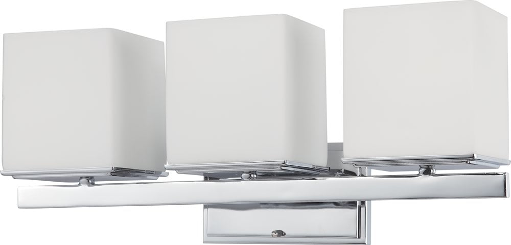 22"W Bento 3-Light Vanity & Wall Polished Chrome