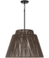 Jasper 1-Light Outdoor Hanging-Lantern Umber and Black