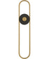 Gravity X-Large Outdoor LED Sconce Black / Gold