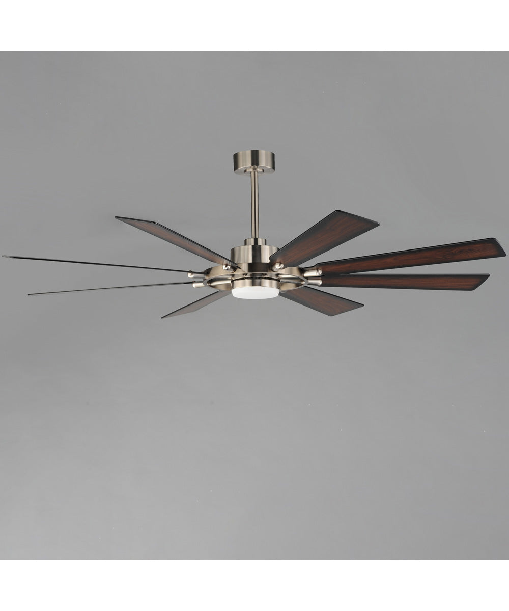 Helm 72 inch Indoor Fan w LED Light Kit Satin Nickel