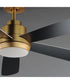 Daisies 60 inch 5-Blade Fan w LED White/Natural Aged Brass