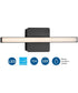 Phase 4 16 in. Small Modern Integrated 3CCT Integrated LED Linear Vanity Light Matte Black