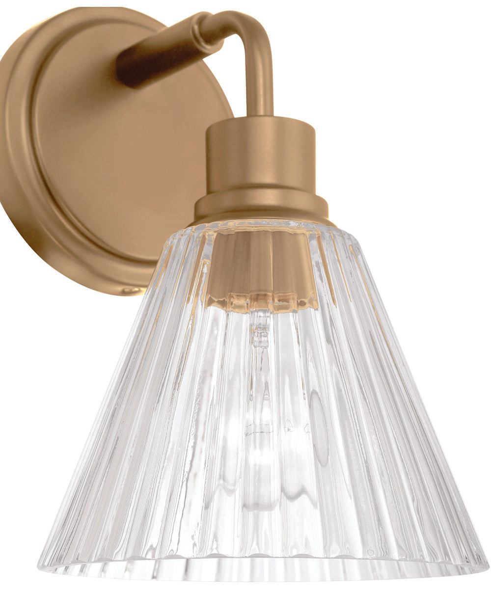 Pleated 1-Light Lighting Premium Bronze