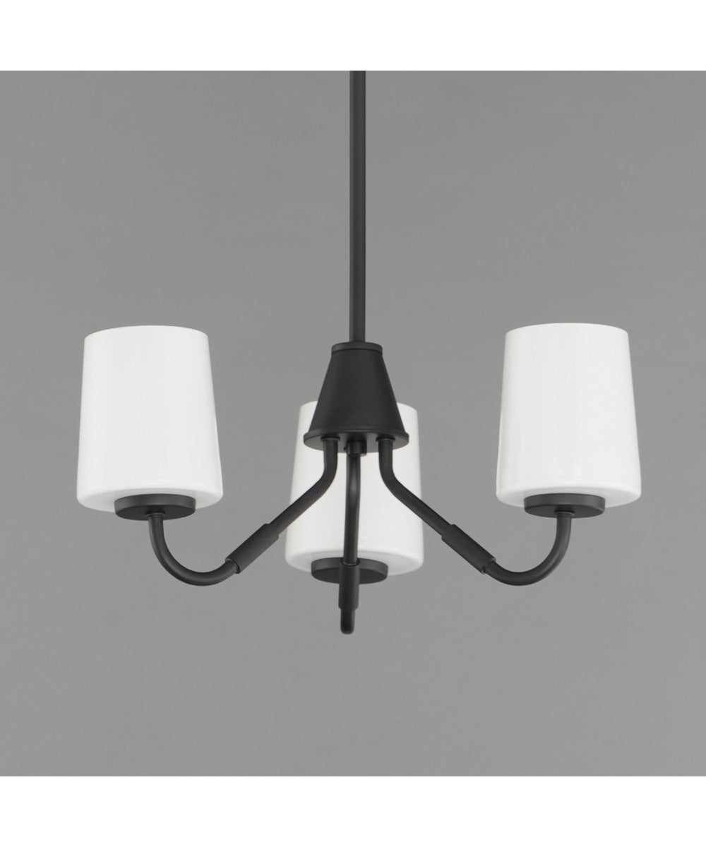 Durham 3-Light Chandelier Black