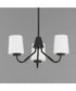 Durham 3-Light Chandelier Black