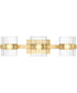 Aries 3 Light Vanity Brushed Gold