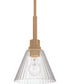 Pleated 1-Light Lighting Premium Bronze
