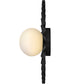Stevie 1-Light Medium Flush Mount in Black