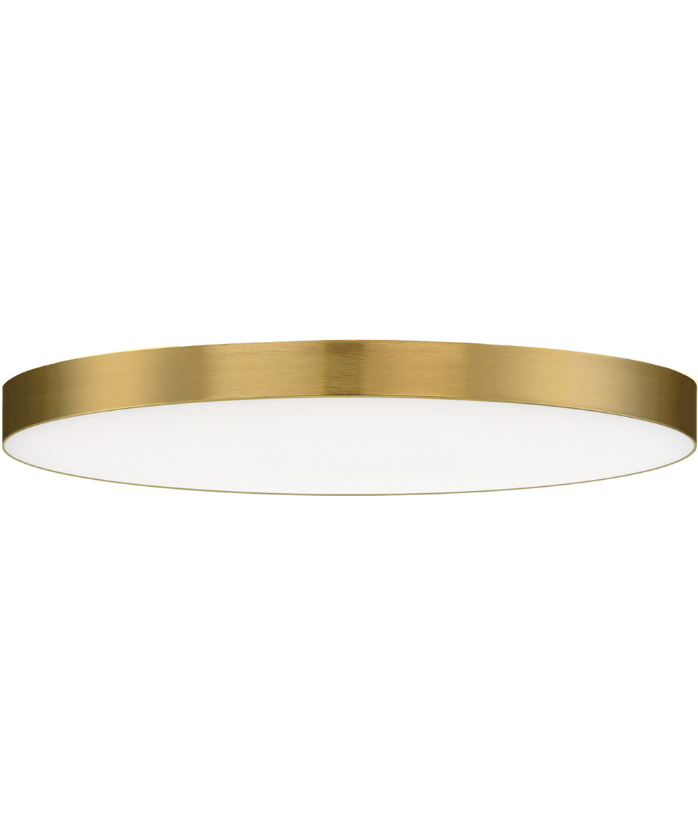 Trim 11 inch RD LED Flush Mount 3000K Satin Brass