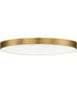 Trim 11 inch RD LED Flush Mount 3000K Satin Brass