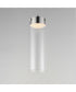 Highball Clear LED Pendant Satin Nickel
