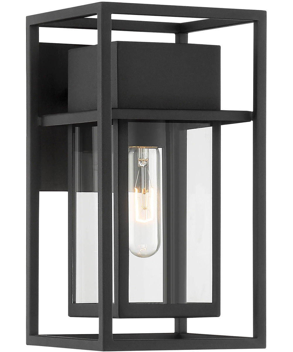 Burton 1 Light Wall Lantern Black