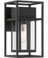 Burton 1 Light Wall Lantern Black