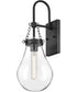 Eloise 1-Light Large Single Light Sconce in Black