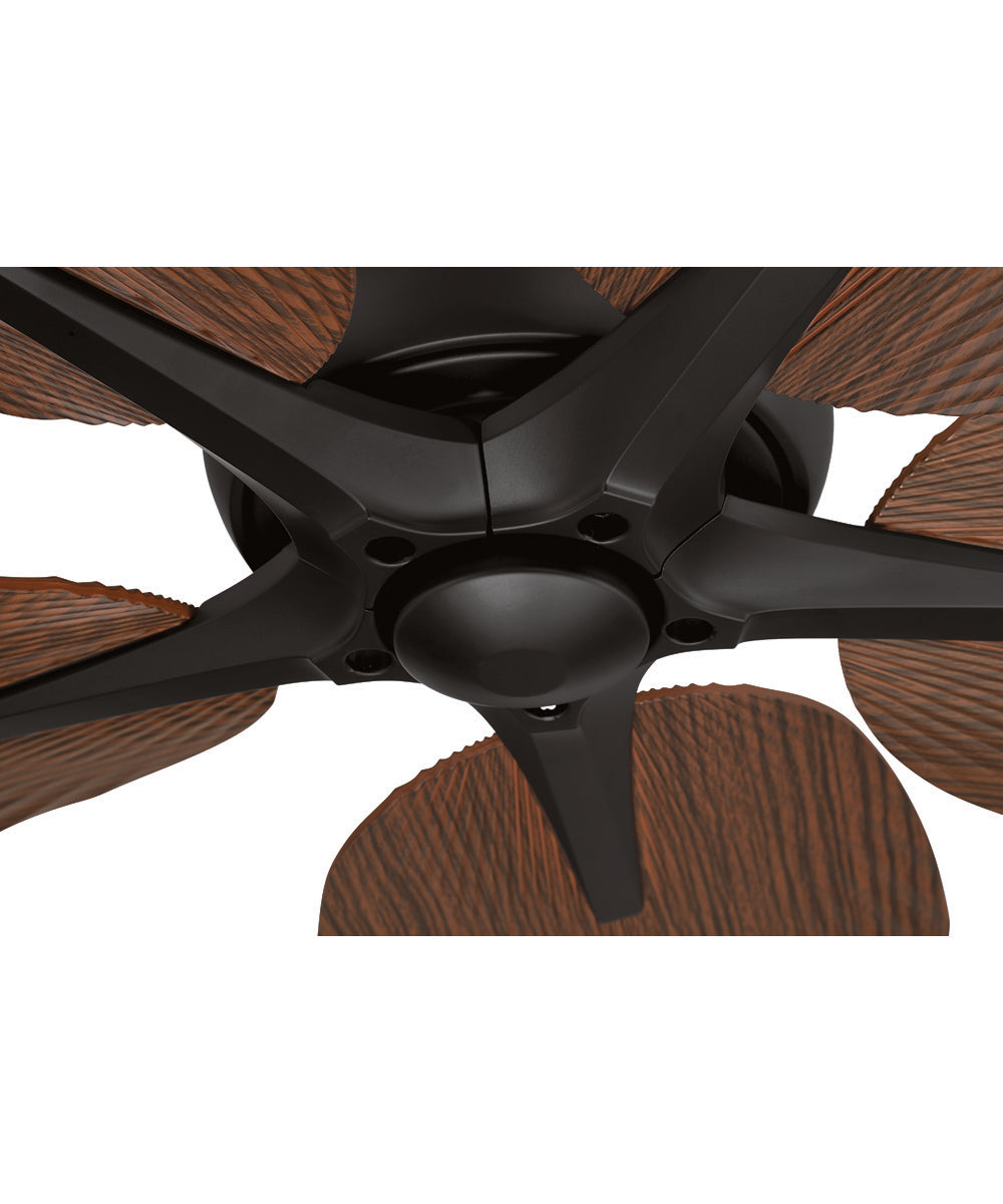 Getaway 52" 5-blade Outdoor Wet Rated Celing Fan Fan Flat Black