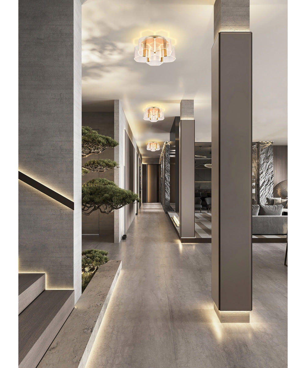 Kenzo  Close-to-Ceiling Polished Anodized Bronze