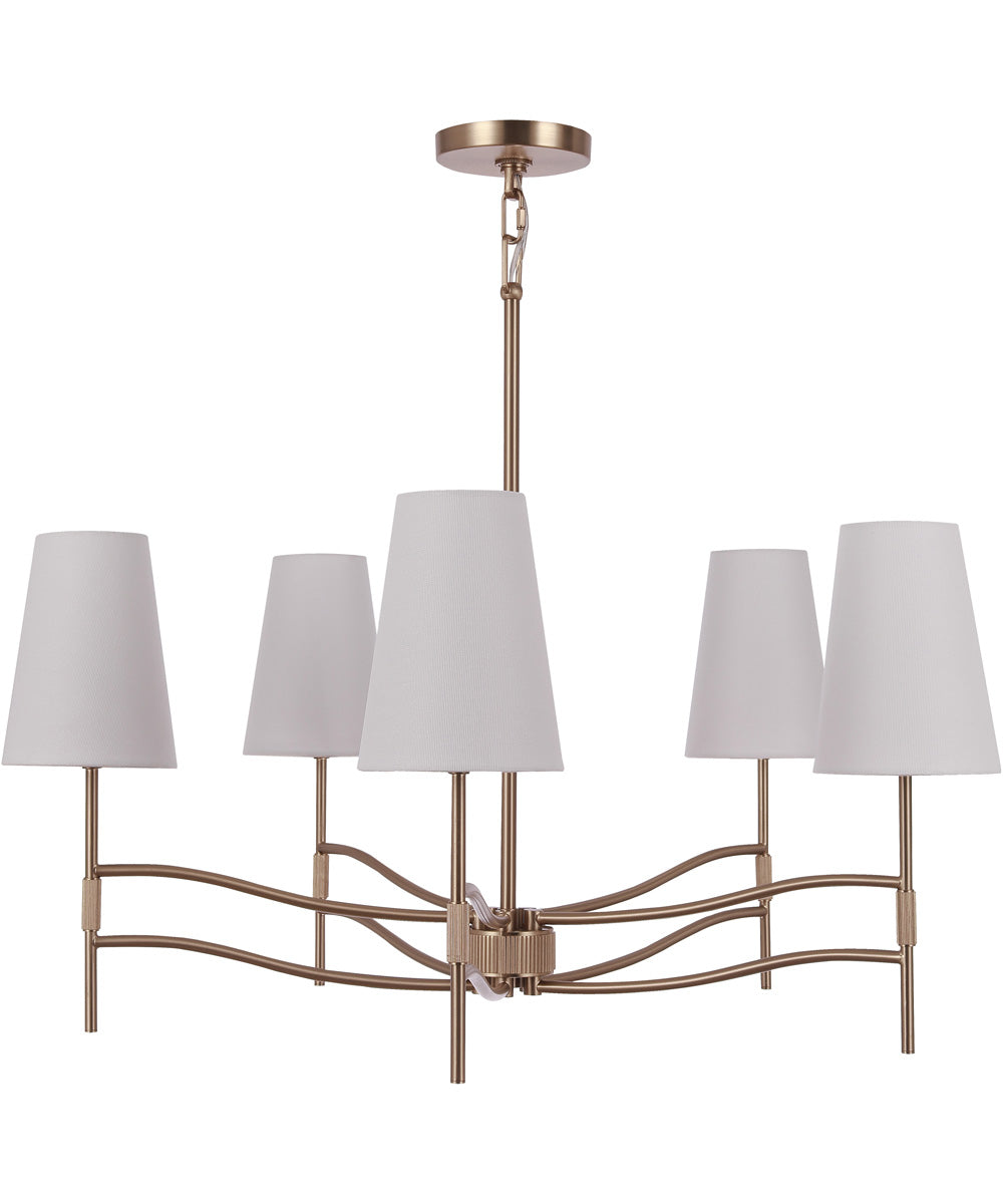Astor 5-Light Lighting Satin Brass