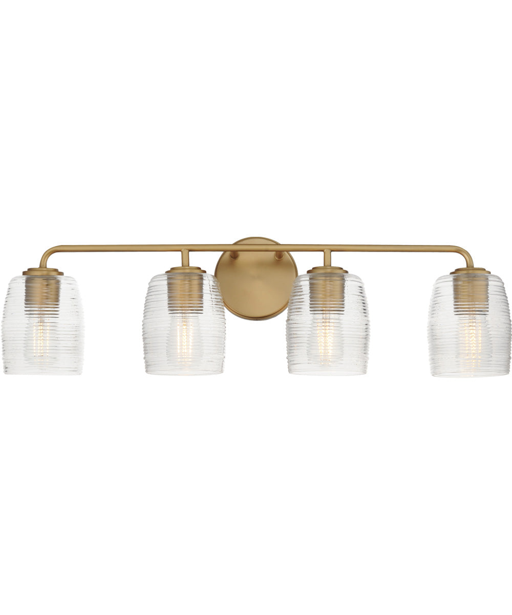 Honey 4-Light Bath Vanity Natural Aged Brass