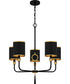 Lockery 5-light Chandelier Matte Black