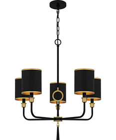 Lockery 5-light Chandelier Matte Black