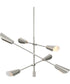 Cornett 6-Light Contemporary Chandelier Brushed Nickel