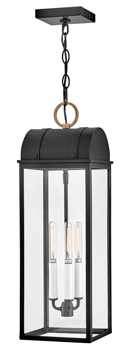 Campbell 3-Light Large Hanging Lantern in Black