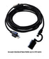 14"W MAST Plug-In Wall Mount Pendant 1 Light Black Cord/Arm White Shade