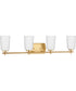 Adley 4-Light Etched Opal Glass New Traditional Bath Vanity Light Satin Brass