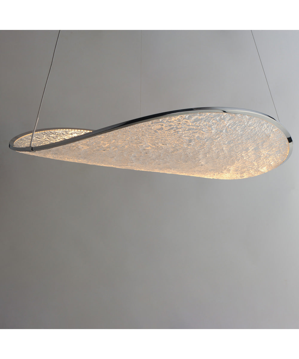 Moonscapes Single LED Pendant Polished Chrome
